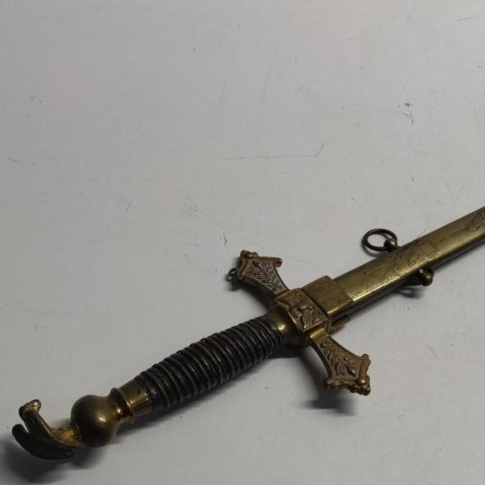 Antique Knights of Golden Eagle Ceremonial Sword.